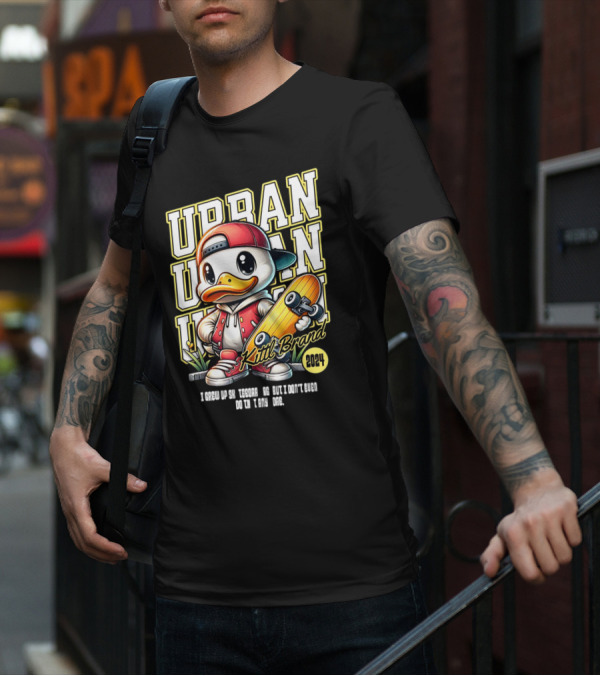 Urban Duck Skateboarding Kittl Brand T-Shirt