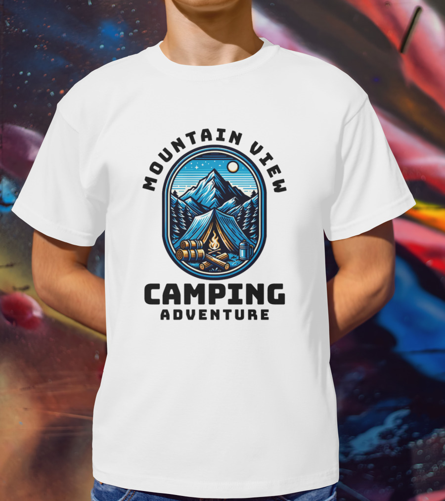 Mountain View Camping Adventure T-Shirt