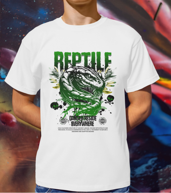 Reptile Danger Reside Everywhere Stealth Creature Of Ancient Lineage T-Shirt