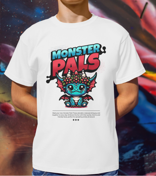MONSTER PALS Adorable Creatures With Quirky Charm And Friendly Faces T-Shirt