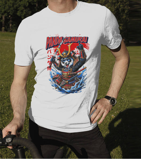 Panda Samurai Cute Japanese Warrior T-Shirt