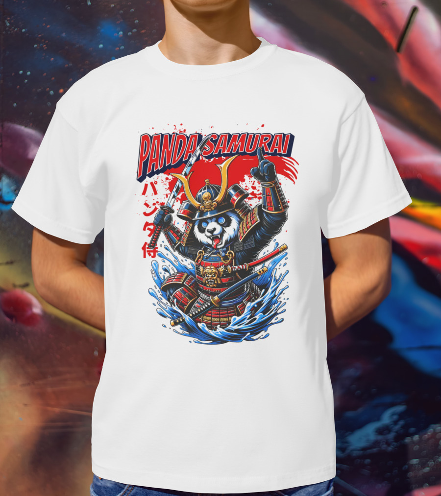 Panda Samurai Cute Japanese Warrior T-Shirt