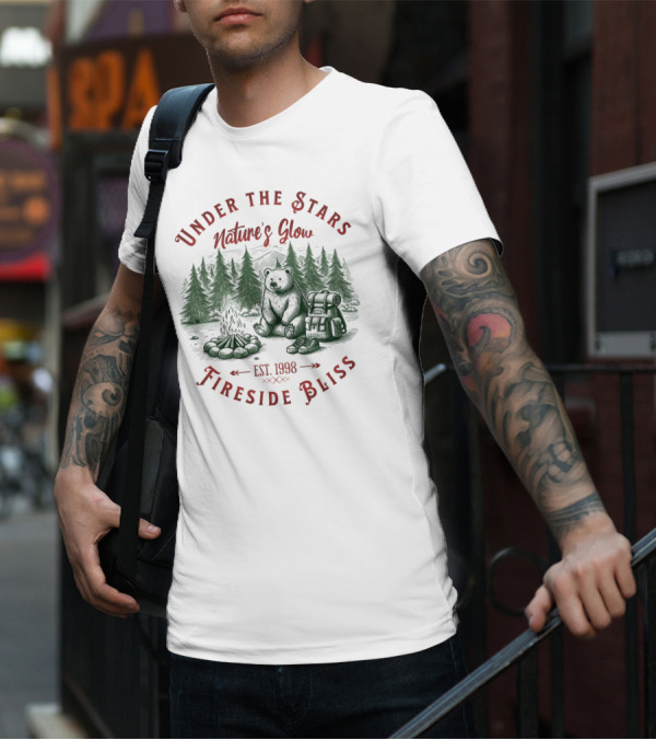 Under The Stars Nature's Glow Fireside Bliss EST 1998 T-Shirt