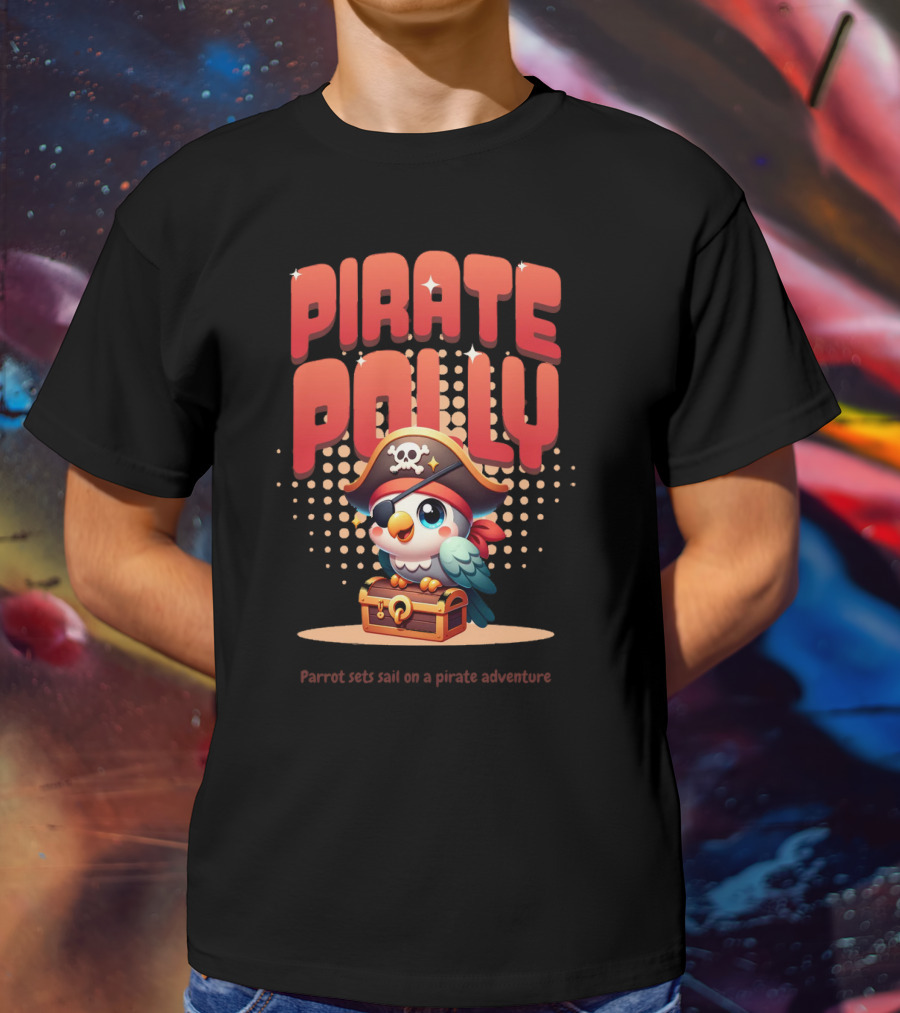 Pirate Polly Parrot Sets Sail On A Pirate Adventure T-Shirt