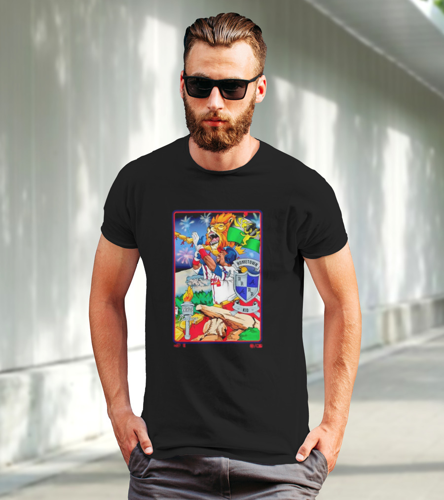 Hometown Kid Bat Boy 1996 Braves Lion Fireworks T-Shirt
