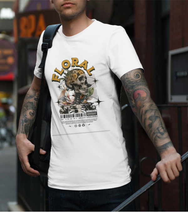 FLORAL ADVISORY SKELETON T-Shirt
