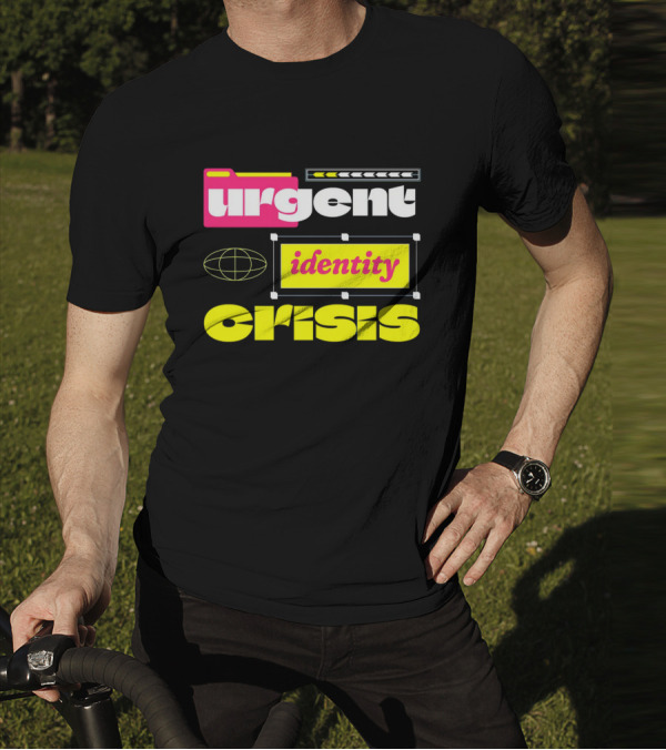 Urgent Identity Crisis Folder Globe T-Shirt