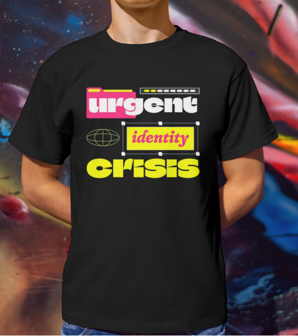 Urgent Identity Crisis Folder Globe T-Shirt