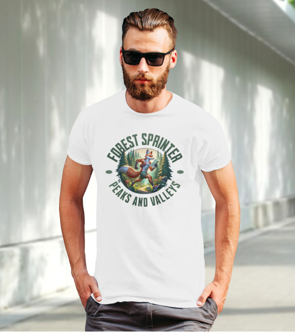 Forest Sprinter Peaks And Valleys T-Shirt