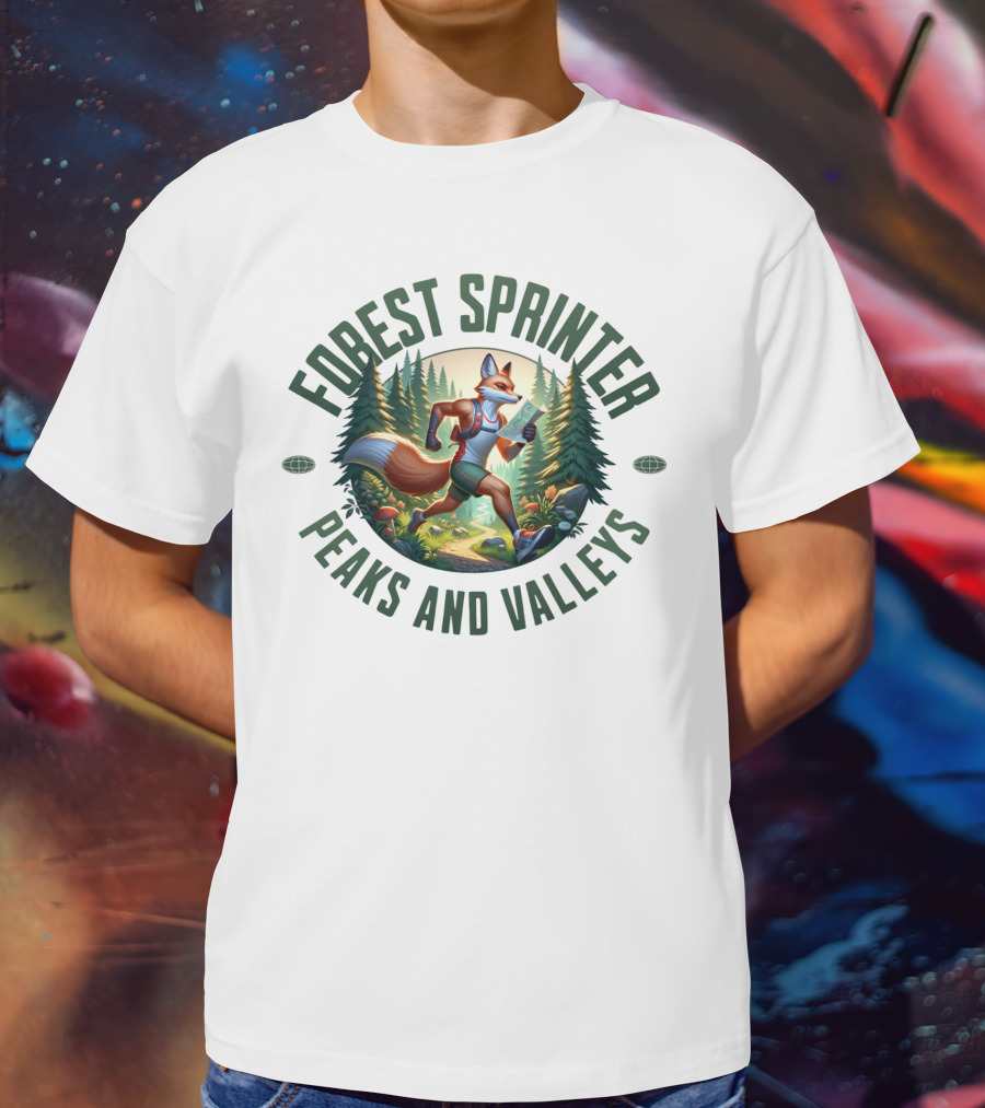 Forest Sprinter Peaks And Valleys T-Shirt