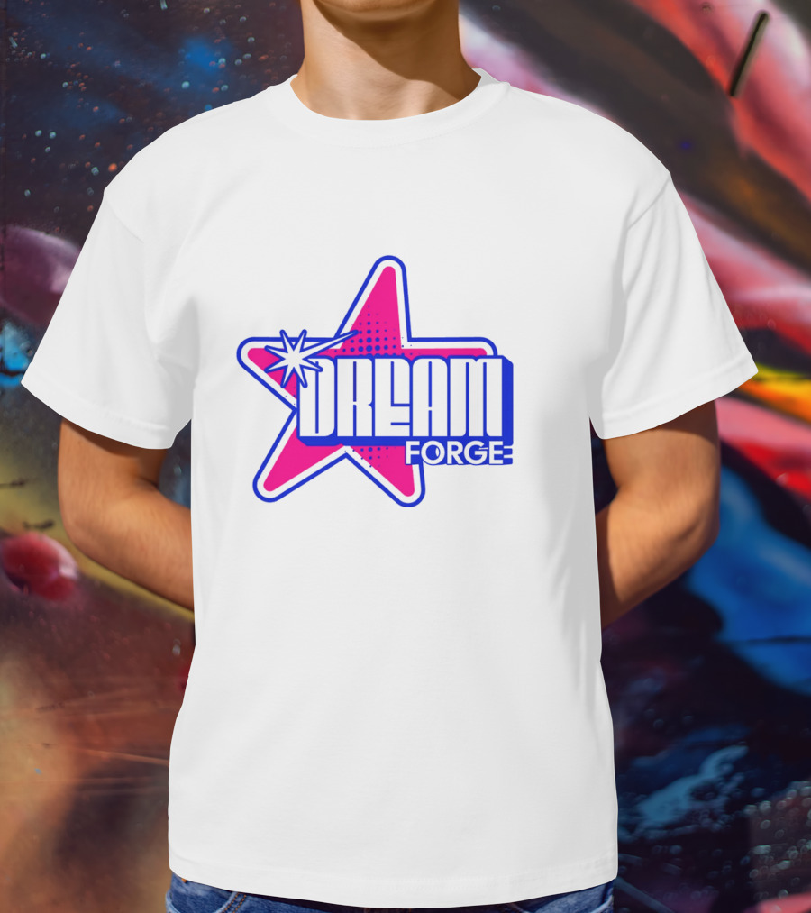 Dream Forge Star Bright Neon Retro T-Shirt