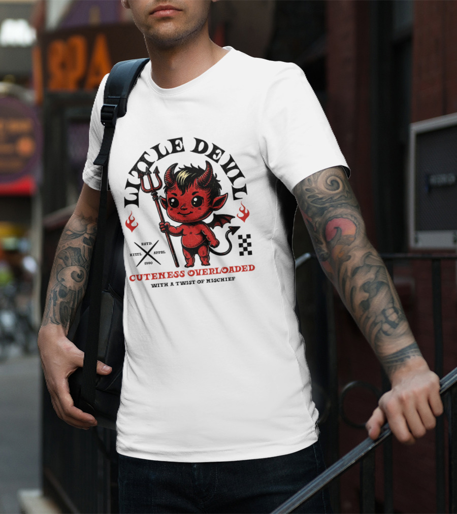 Little Devil Cuteness Overloaded With A Twist Of Mischief T-Shirt