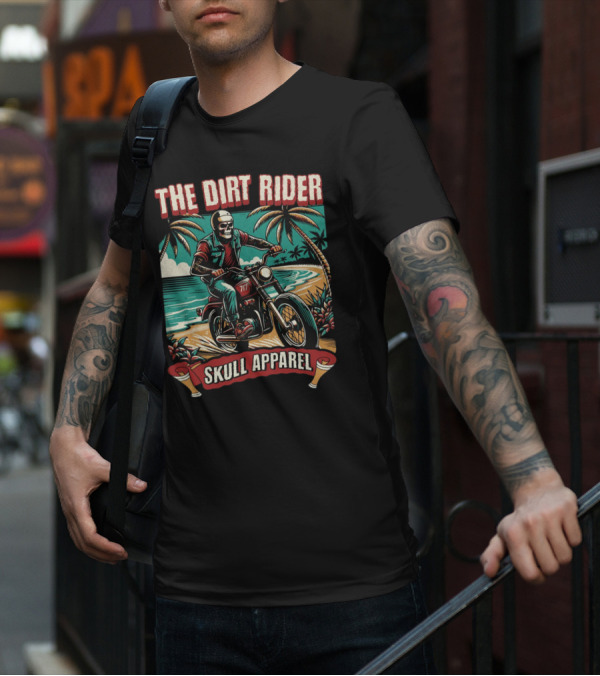 The Dirt Rider Skull Apparel 177 Beach Motorcycle Adventure T-Shirt