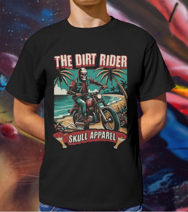 The Dirt Rider Skull Apparel 177 Beach Motorcycle Adventure T-Shirt