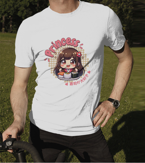 Princess Sushi Japanese Girl Cute T-Shirt