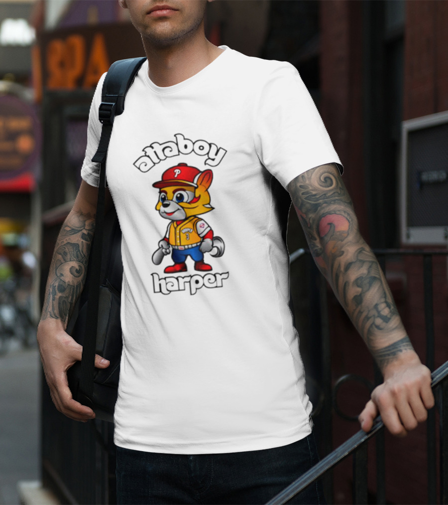 Atta Boy Harper Philly Cartoon Baseball Character T-Shirt