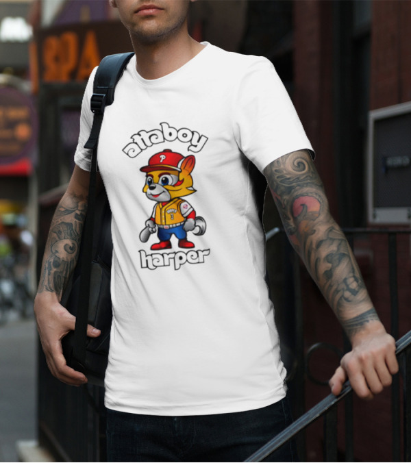 Atta Boy Harper Philly Cartoon Baseball Character T-Shirt