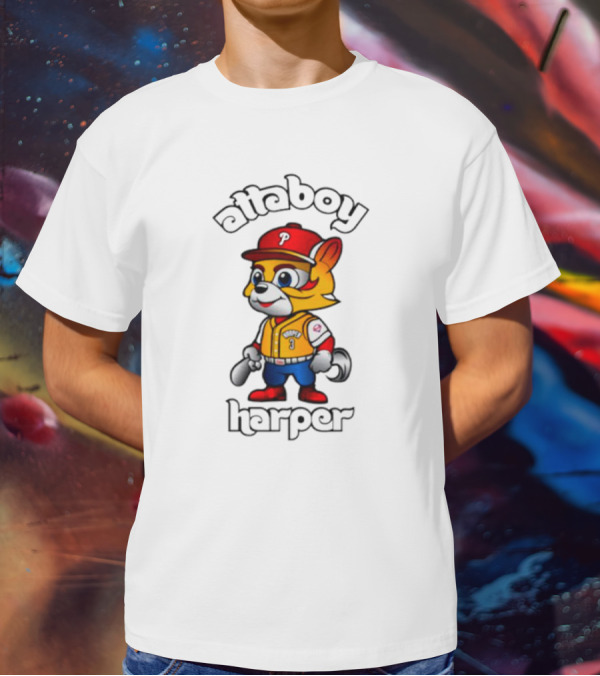 Atta Boy Harper Philly Cartoon Baseball Character T-Shirt