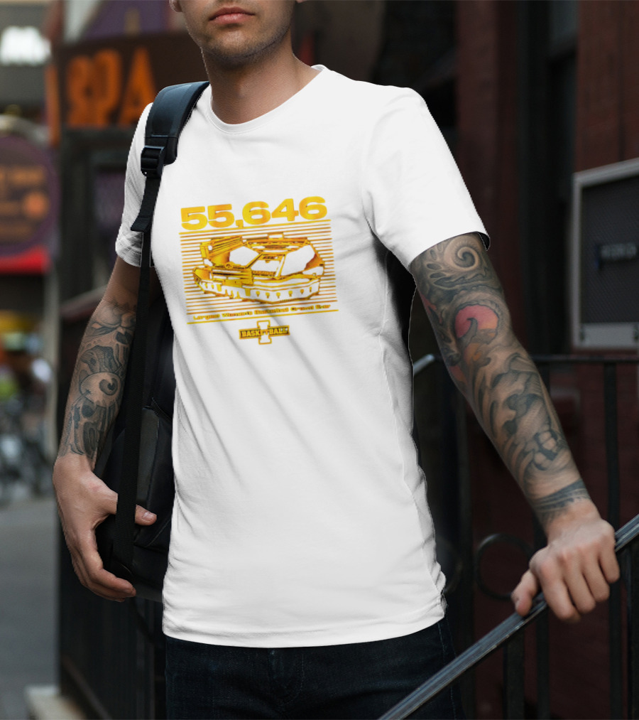 55,646 Largest Women's Basketball Crowd Ever Iowa Basketball Kinnick T-Shirt