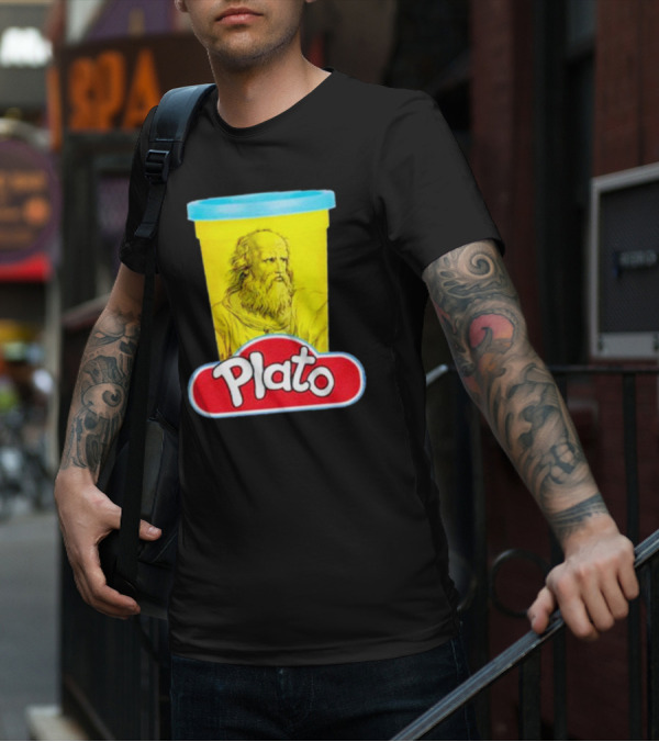 Plato Philosopher Meets Play Doh Parody Mashup T-Shirt
