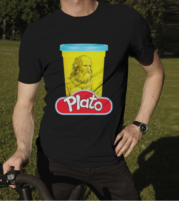 Plato Philosopher Meets Play Doh Parody Mashup T-Shirt