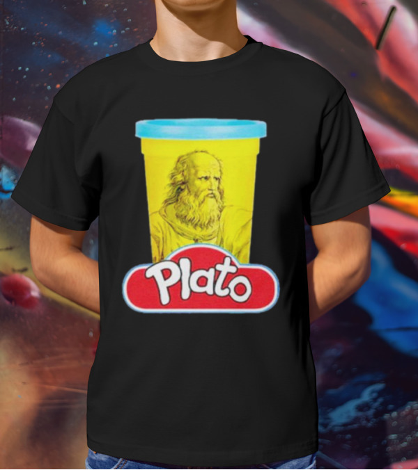 Plato Philosopher Meets Play Doh Parody Mashup T-Shirt