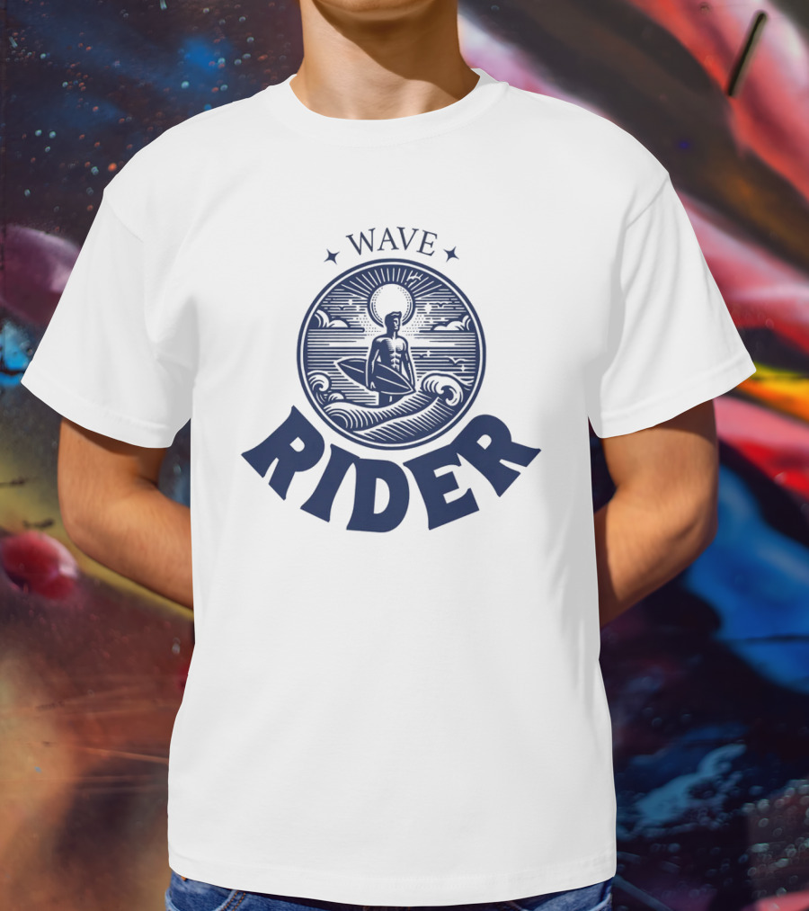 Wave Rider Surfing Vintage T-Shirt