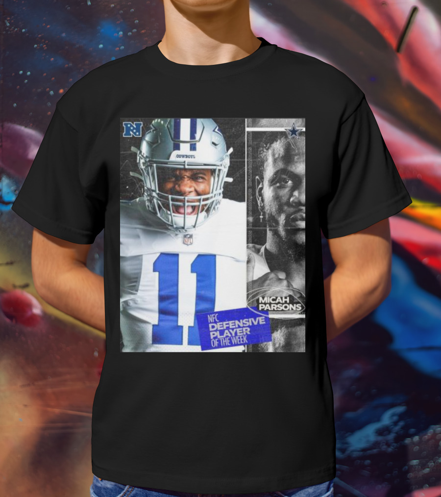 Dallas Cowboys 11 Micah Parsons NFC Defensive Player Of The Week T-Shirt