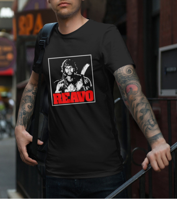 REAVO Hockey Warrior Illustration With Flow Jerguson Reavo T-Shirt