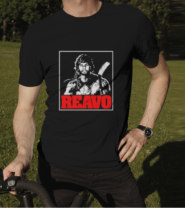 REAVO Hockey Warrior Illustration With Flow Jerguson Reavo T-Shirt