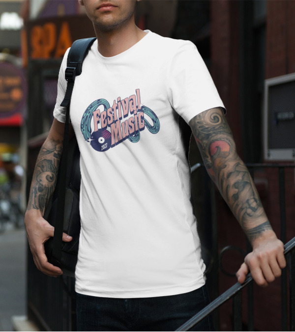 Festival Music 2027 Vintage Record Vibe T-Shirt