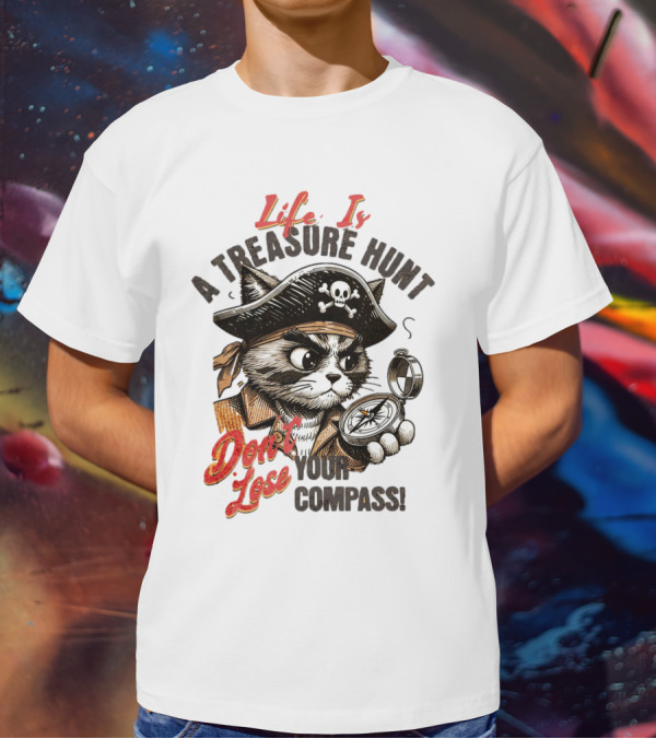Life Is A Treasure Hunt Don't Lose Your Compass T-Shirt