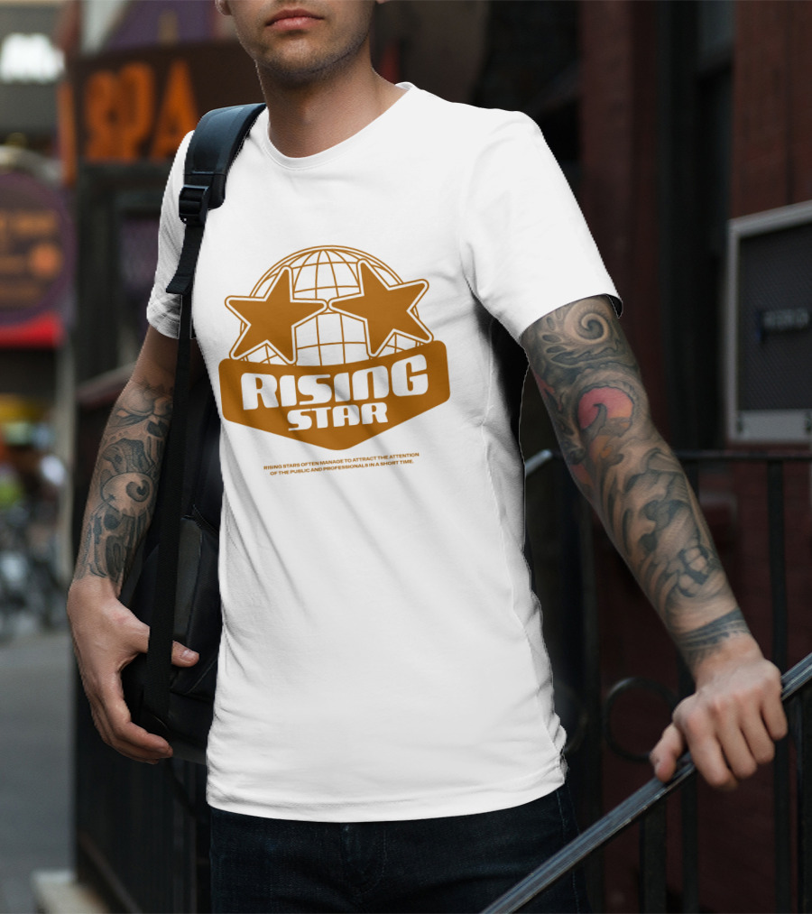 Supalonely Rising Star Two Stars Globe T-Shirt