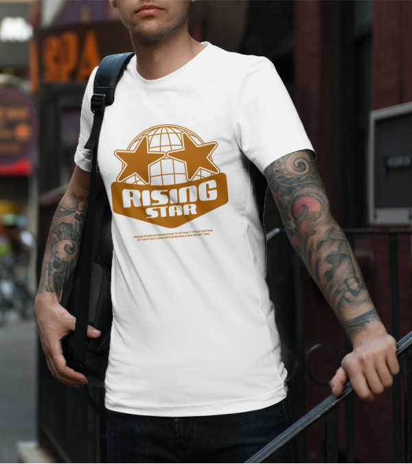 Supalonely Rising Star Two Stars Globe T-Shirt