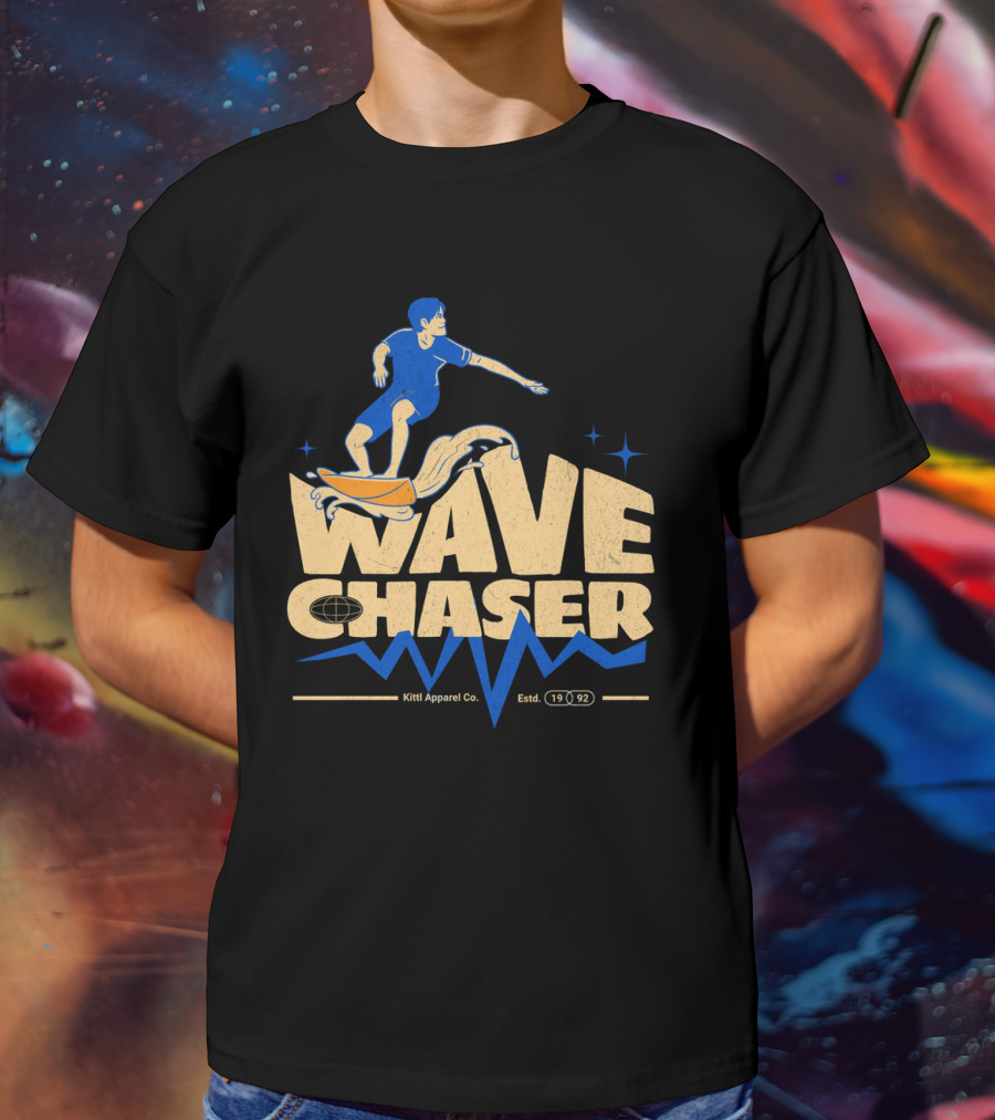 Wave Chaser Kittl Apparel Co. Estd. 1992 T-Shirt