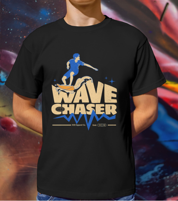 Wave Chaser Kittl Apparel Co. Estd. 1992 T-Shirt