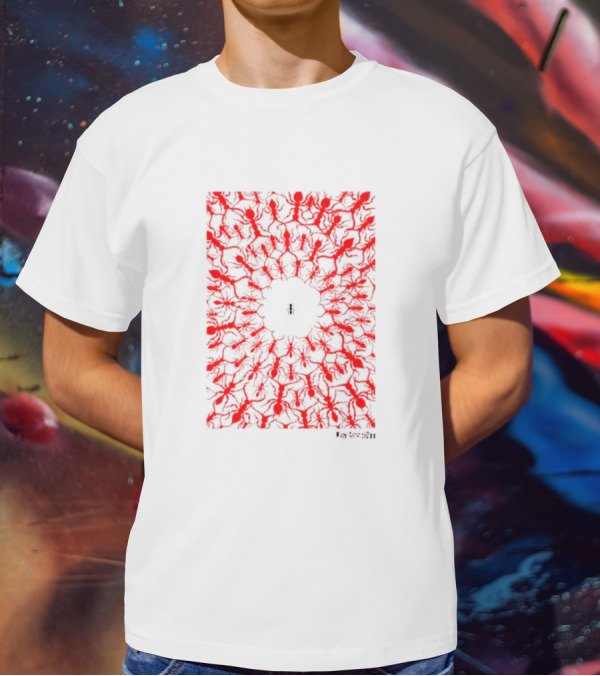 Being Autistic Ant In Red Swarm T-Shirt