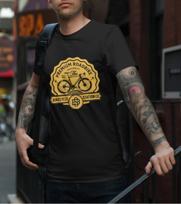 Premium Roadbike Good Quality Bikecycle Station Co. Est. 1987 T-Shirt