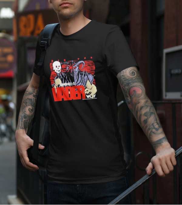 Big Van Vader WCW Skull Mask Japanese Text T-Shirt