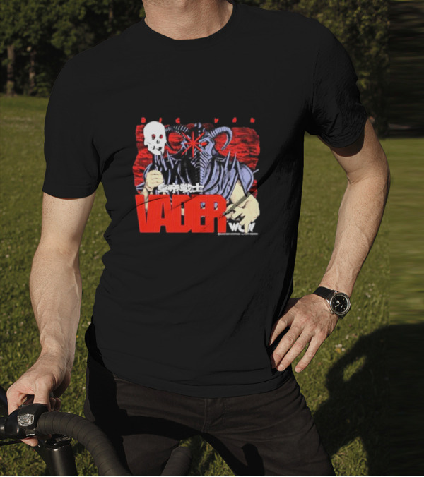 Big Van Vader WCW Skull Mask Japanese Text T-Shirt