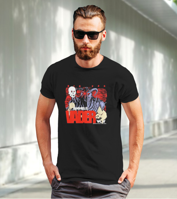 Big Van Vader WCW Skull Mask Japanese Text T-Shirt