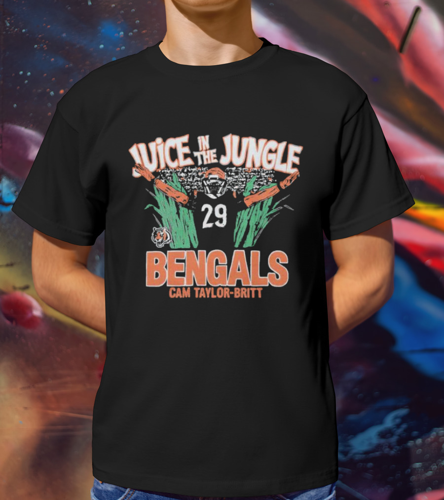 Juice In The Jungle Bengals Cam Taylor-Britt 29 T-Shirt