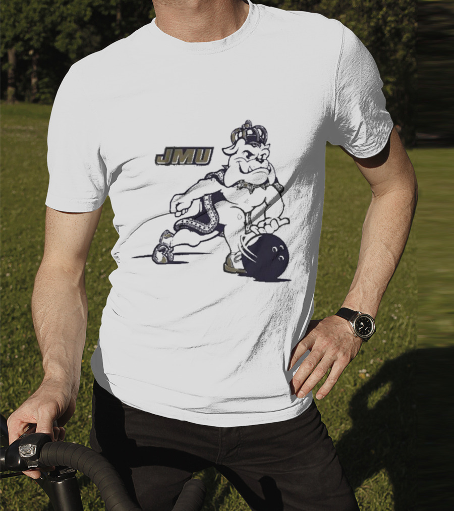 JMU Dukes Football Bowling Mascot T-Shirt