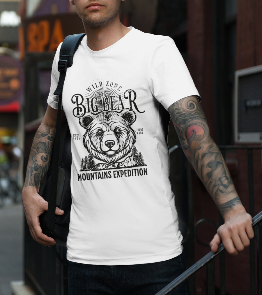 Wild Zone The Big Bear Mountains Expedition Since 1965 Trademark T-Shirt