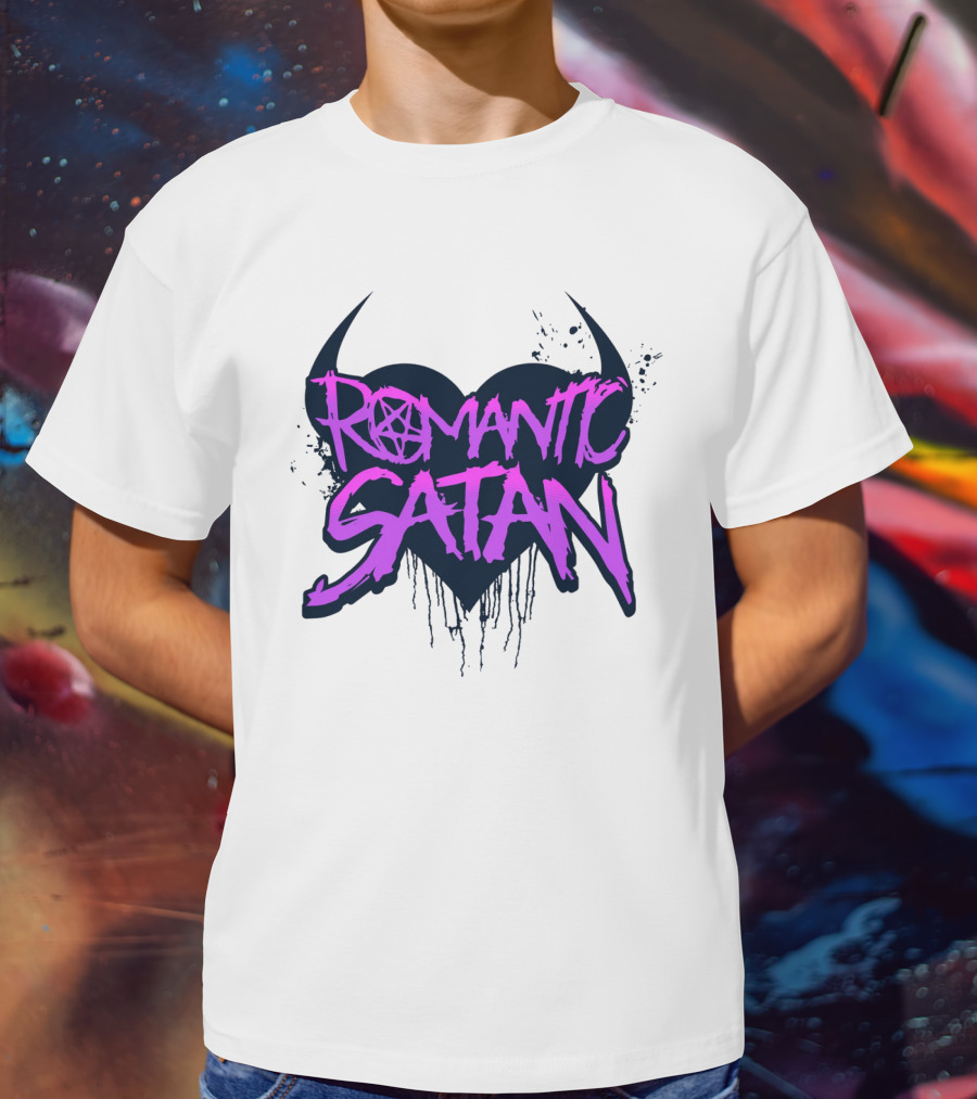 Romantic Satan Heart And Pentagram T-Shirt