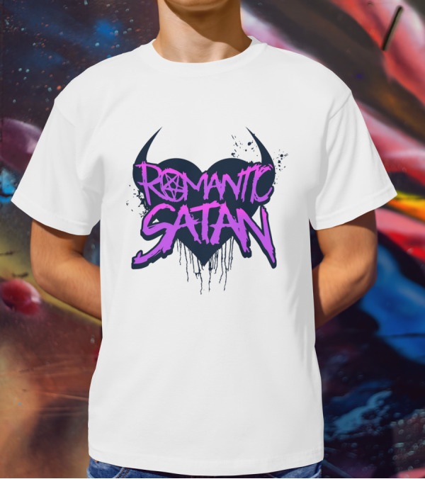 Romantic Satan Heart And Pentagram T-Shirt