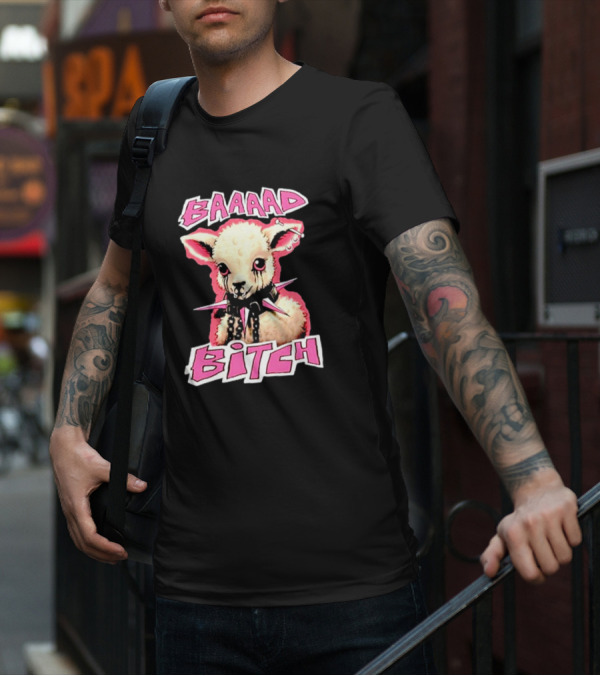 BAAAAD Bitch Sheep With Punk Rock T-Shirt