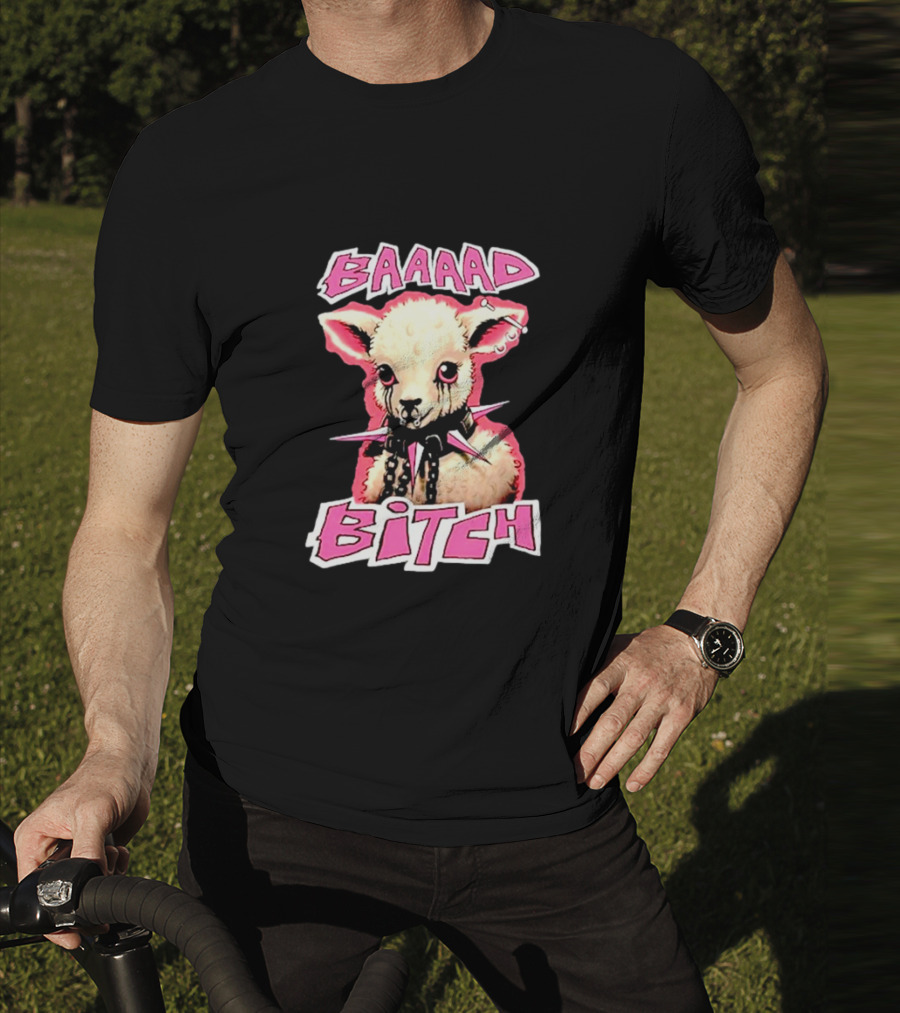 BAAAAD Bitch Sheep With Punk Rock T-Shirt