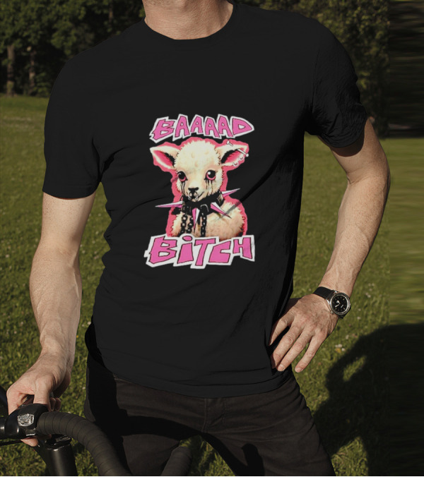 BAAAAD Bitch Sheep With Punk Rock T-Shirt