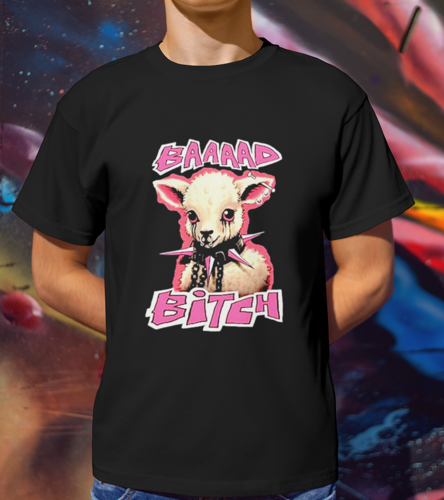 BAAAAD Bitch Sheep With Punk Rock T-Shirt